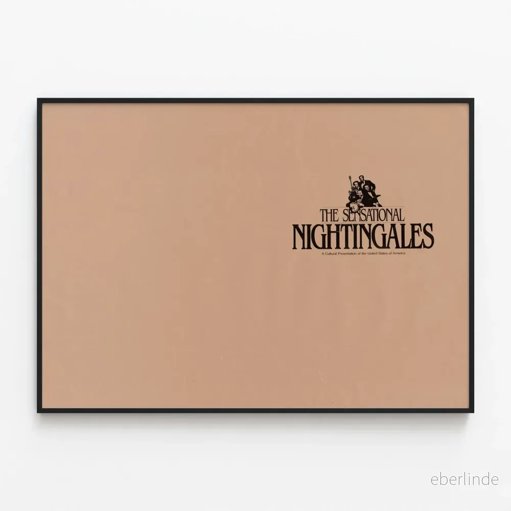 Vintageposter The Sensational Nightingales för väggdekoration Vintageposter The Sensational Nightingales för väggdekoration