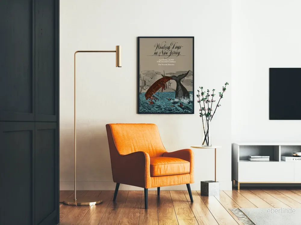 Poster Whaling Days i New Jersey - Utställning på Newark Museum 1975 - Bild 2