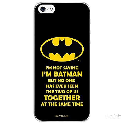 ERT GROUP mobiltelefonfodral för Iphone 5/5S/SE originalt och officiellt licensierat DC mönster Batman 053 optimalt anpassad till formen på mobiltelefonen, fodral tillverkad av TPU plast 5905131550972