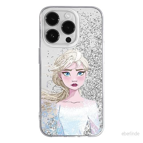 ERT GROUP mobiltelefonfodral för Apple Iphone 14 PRO originalt och officiellt licensierat Disney mönster Elsa 014 optimalt anpassad till formen på mobiltelefonen, med glitter overflow effekt 5905511590567