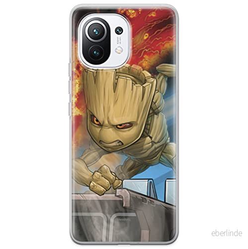 ERT GROUP mobiltelefonfodral för Xiaomi 11 originalt och officiellt licensierat Marvel mönster Groot 003 optimalt anpassad till formen på mobiltelefonen, fodral tillverkad av TPU plast 5903537118048