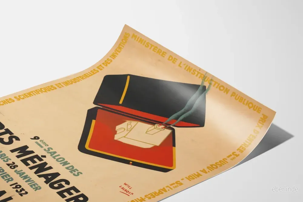 Vintageposter för 9:e Hemkonstsalongen 1932 Grand Palais - Bild 3