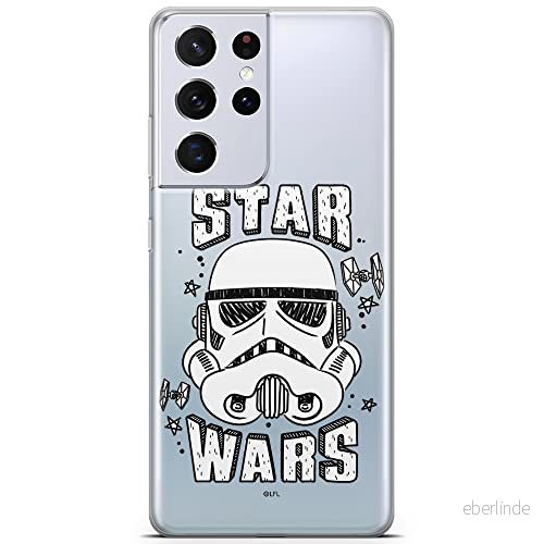 ERT GROUP mobiltelefonfodral för Samsung S21 ULTRA originalt och officiellt licensierat Star Wars mönster Stormtrooper 013 optimalt anpassad till formen på mobiltelefonen, gedeeltelijk transparant 5903932386257