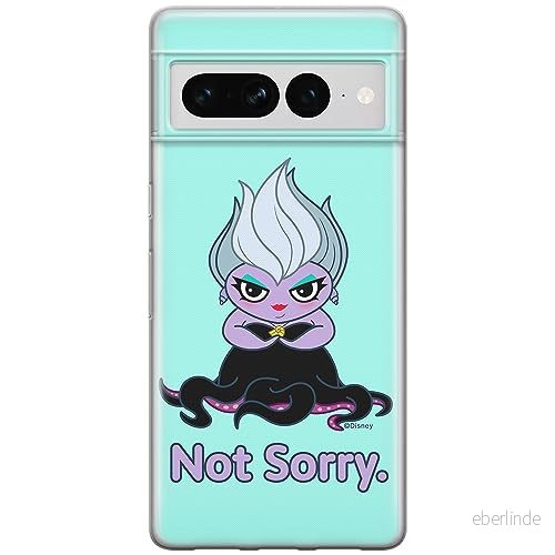 ERT GROUP mobiltelefonfodral för Google PIXEL 7 PRO originalt och officiellt licensierat Disney mönster Ursula 004 optimalt anpassad till formen på mobiltelefonen, fodral tillverkad av TPU plast 5905795173135