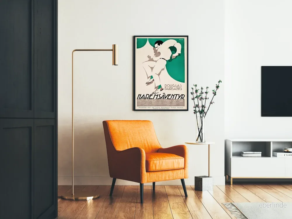 Vintagefilmposter för komedifilmen Haremsäventyr - Bild 2