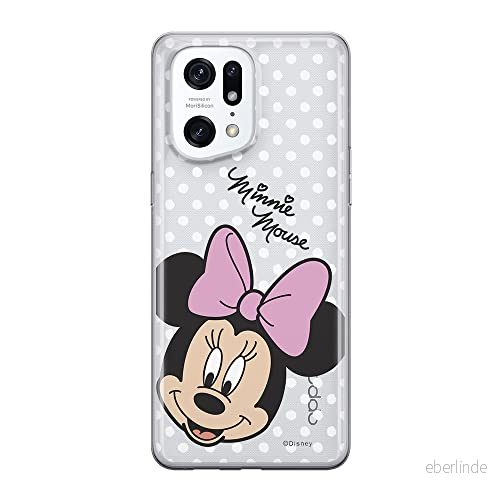 ERT GROUP mobiltelefonfodral för Oppo FIND X5 PRO originalt och officiellt licensierat Disney mönster Minnie 008 optimalt anpassad till formen på mobiltelefonen, gedeeltelijk transparant 5905511403294
