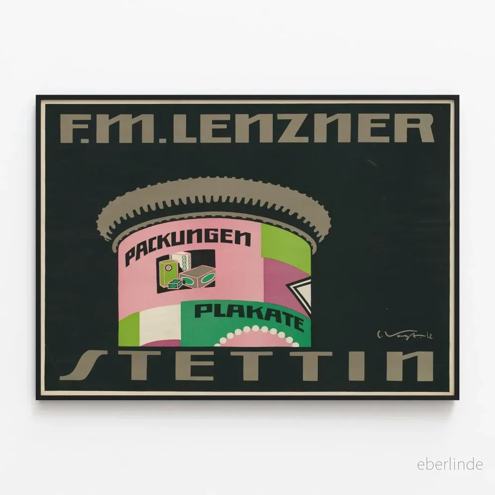 Vintageaffisch F.M. Lenzner Stettin Förpackningar Affischer Vintageaffisch F.M. Lenzner Stettin Förpackningar Affischer
