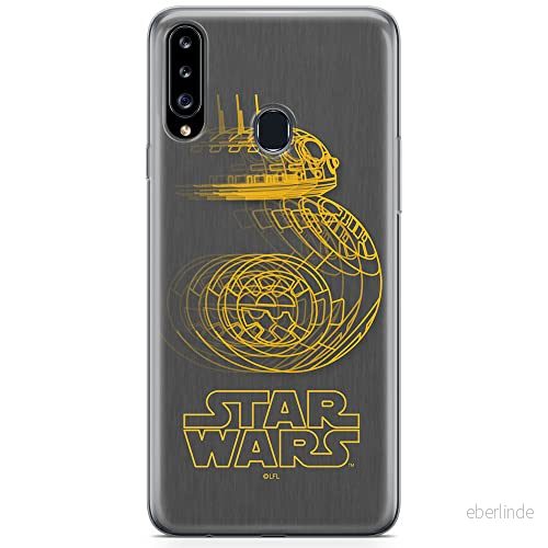 ERT GROUP mobiltelefonfodral för Samsung A20S originalt och officiellt licensierat Star Wars mönster BB 8 007 optimalt anpassad till formen på mobiltelefonen, fodral tillverkad av TPU plast 5904805440144