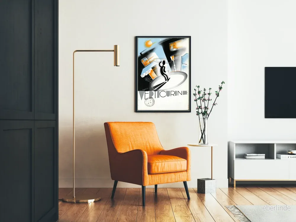 Art Déco vintage poster Verticurine - Retro väggdekoration - Bild 2