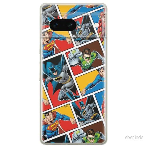 ERT GROUP mobiltelefonfodral för Google PIXEL 7 originalt och officiellt licensierat DC mönster Justice League 001 optimalt anpassad till formen på mobiltelefonen, fodral tillverkad av TPU plast 5905795142858
