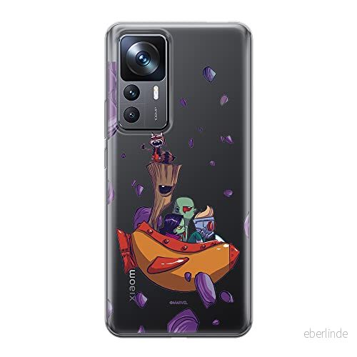 ERT GROUP mobiltelefonfodral för Xiaomi 12T/12T pro/K50 Ultra originalt och officiellt licensierat Marvel mönster Guardians of the Galaxy 010, gedeeltelijk transparant 5905511571894