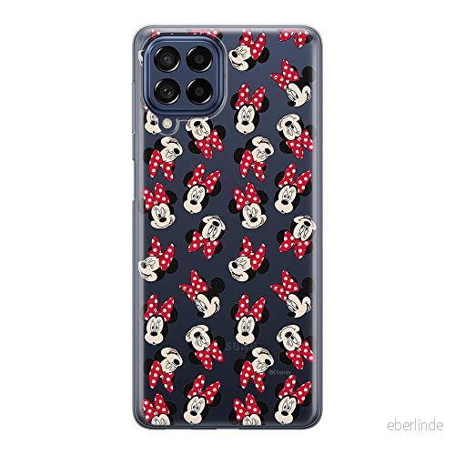 ERT GROUP mobiltelefonfodral för Samsung M33 5G originalt och officiellt licensierat Disney mönster Minnie 001 optimalt anpassad till formen på mobiltelefonen, gedeeltelijk transparant 5905511350222
