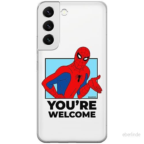 ERT GROUP mobiltelefonfodral för Samsung S22 originalt och officiellt licensierat Marvel mönster Spider Man 030 optimalt anpassad till formen på mobiltelefonen, gedeeltelijk transparant 5905795007072
