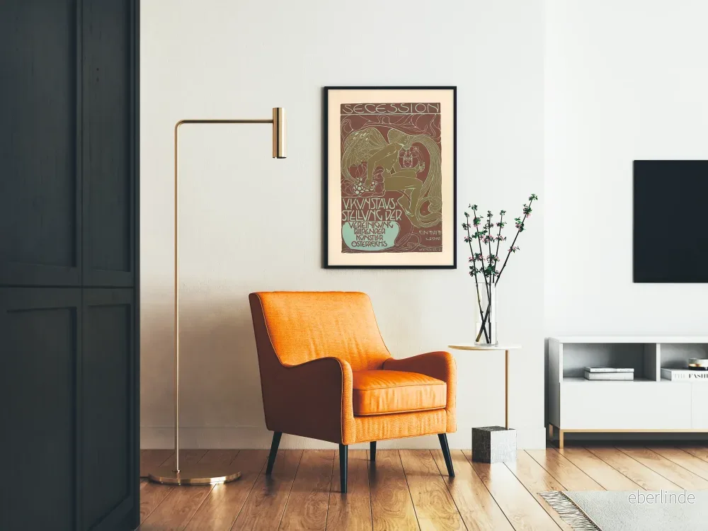 Art Nouveau-Poster, Österrikiska Sezessionen - Vintage Väggdekoration - Bild 2