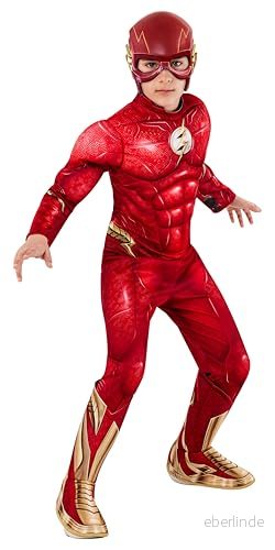 FLM FLASH DELUXE BOY'S COSTUME Male S 195884016626