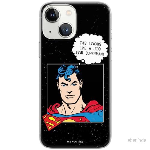 ERT GROUP mobiltelefonfodral för Iphone 13 originalt och officiellt licensierat DC mönster Superman 037 optimalt anpassad till formen på mobiltelefonen, fodral tillverkad av TPU plast 5905131572547