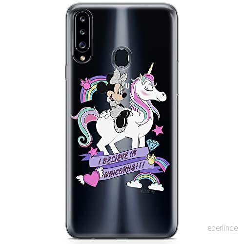 ERT GROUP mobiltelefonfodral för Samsung A20S originalt och officiellt licensierat Disney mönster Minnie 035 optimalt anpassad till formen på mobiltelefonen, gedeeltelijk transparant 5904805436239