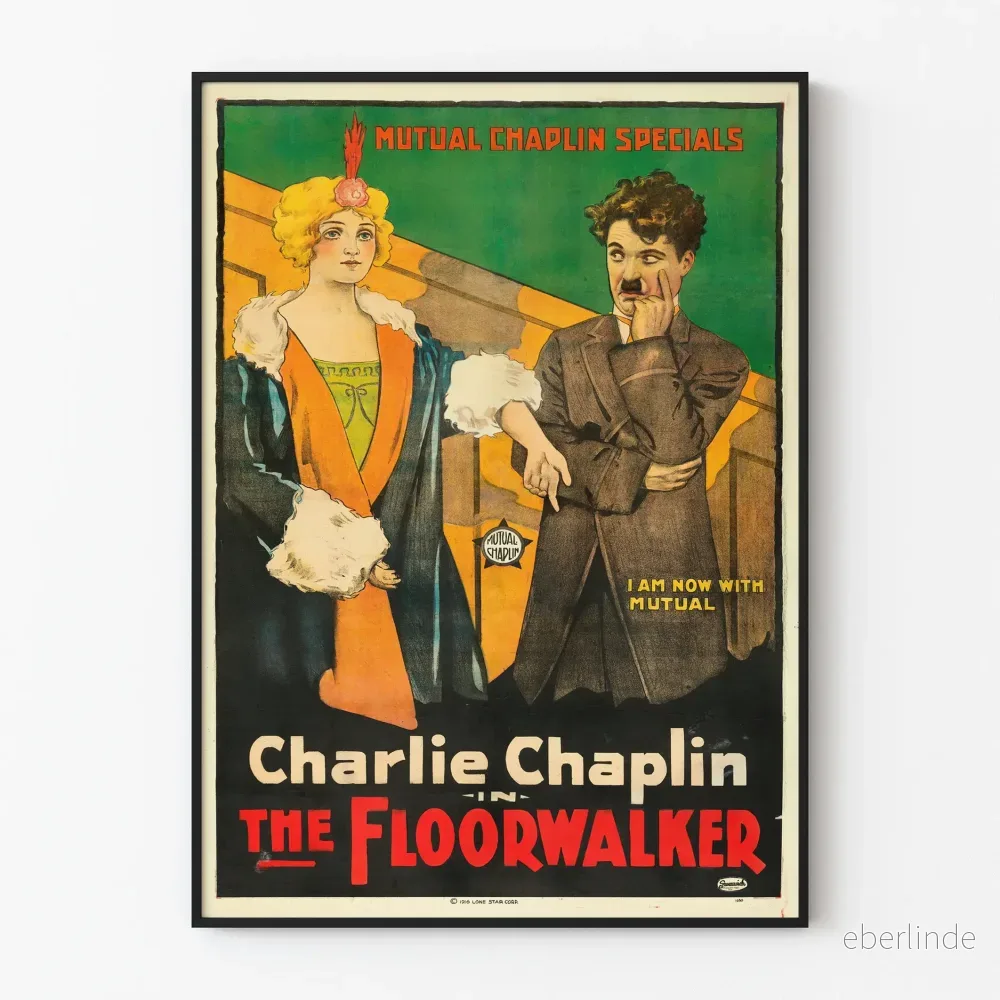 Vintageposter Charlie Chaplin The Floorwalker