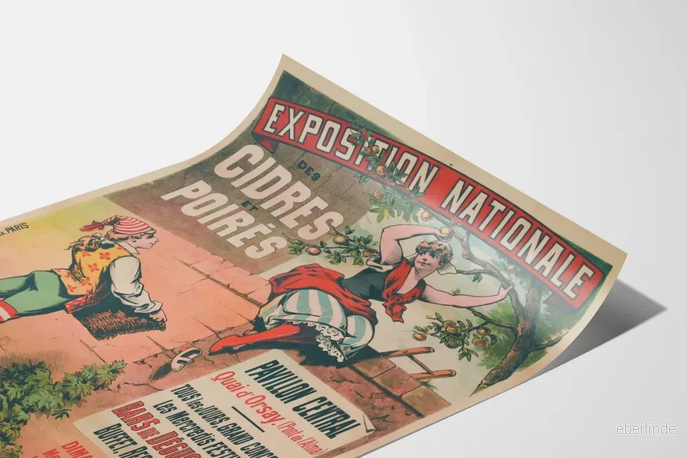 Vintageposter för Nationell Äpple- och Päronutställning – Retro väggdekoration - Bild 3