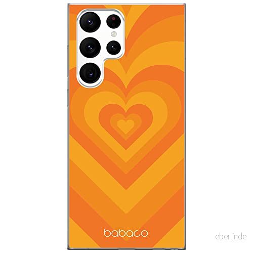 ERT GROUP mobiltelefonfodral för Samsung S22 ULTRA originalt och officiellt licensierat Babaco mönster Hearts 007 optimalt anpassad till formen på mobiltelefonen, fodral tillverkad av TPU plast 5904805676321