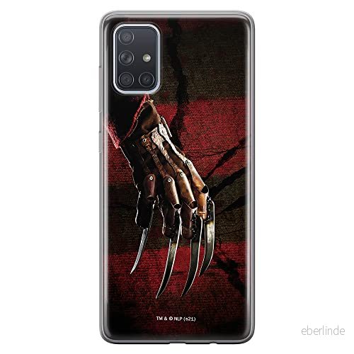 ERT GROUP mobiltelefonfodral för Samsung A71 originalt och officiellt licensierat Horror mönster Nightmare of Elm Street 002 anpassad till formen på mobiltelefonen, fodral tillverkad av TPU plast 5905511071707