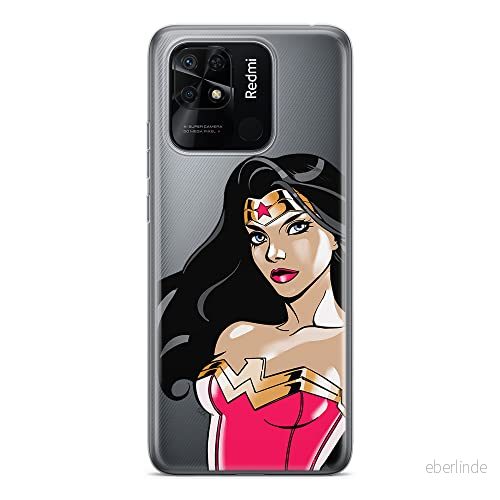 ERT GROUP mobiltelefonfodral för Xiaomi REDMI 10C originalt och officiellt licensierat DC mönster Wonder Woman 004 optimalt anpassad till formen på mobiltelefonen, gedeeltelijk transparant 5905511534967