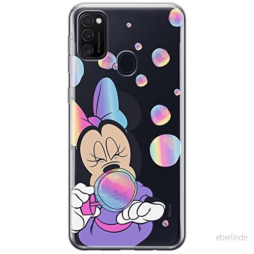 ERT GROUP mobiltelefonfodral för Samsung M21 originalt och officiellt licensierat Disney mönster Minnie 052 optimalt anpassad till formen på mobiltelefonen, gedeeltelijk transparant 5903537835051