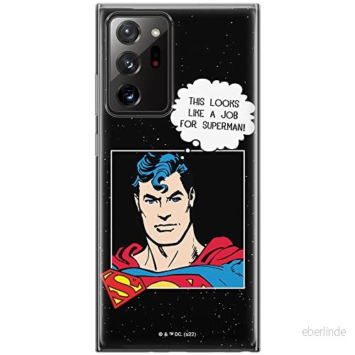 ERT GROUP mobiltelefonfodral för Samsung GALAXY NOTE 20 ULTRA originalt och officiellt licensierat DC mönster Superman 037 anpassad till formen på mobiltelefonen, fodral tillverkad av TPU plast 5905131571755