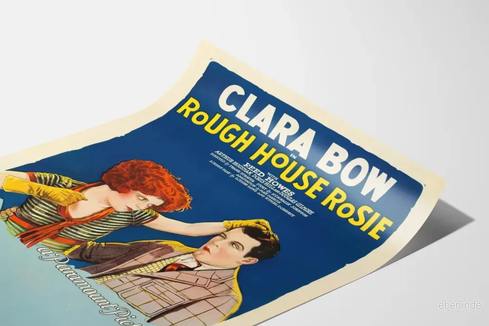 Vintage filmposter Rough House Rosie med Clara Bow - Bild 3