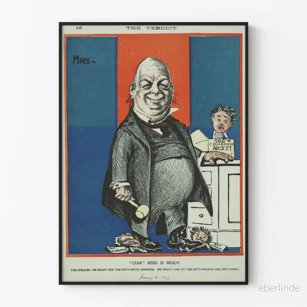 Vintage politisk poster The Verdict - Väggdekoration Artem Legrand