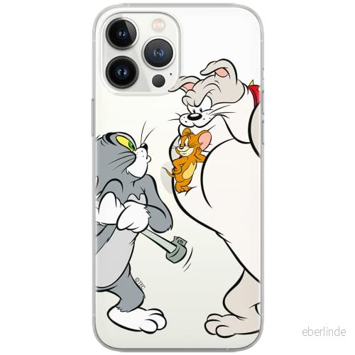 ERT GROUP mobiltelefonfodral för Samsung A51 originalt och officiellt licensierat Tom and Jerry mönster i 001 Vit optimalt anpassad till formen på mobiltelefonen, gedeeltelijk transparant 5903537532486
