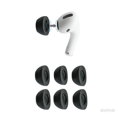 COMPLY Premium minnesskum hörlursmuddar för Airpods Pro (v2) Ersättning mudd en bekväm och säker passform x 3 par 655942440379