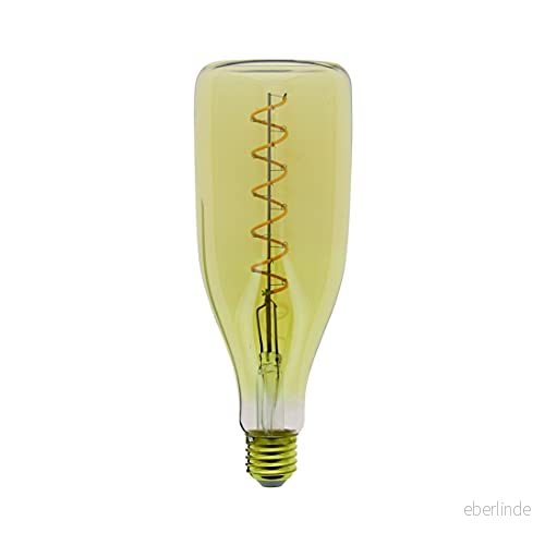 E27 vintage deco LED lampa bärnsten glasflaska bas glödlampa vinkel belysning 320 4W motsvarande 30W 350 Lm Varmt vitt ljus RFDE400B100A Xanlite 3700619424880