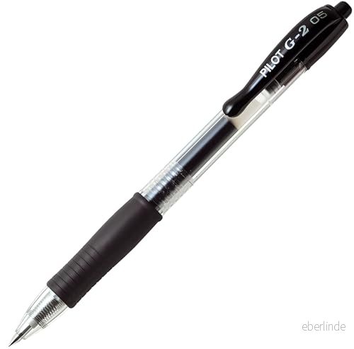Pilot Gelbläckrulle G-2 05 - Fin spets - Svart - 6 stycken 4902505163104