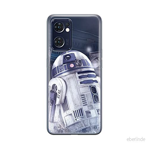 ERT GROUP mobiltelefonfodral för Oppo RENO 7 5G originalt och officiellt licensierat Star Wars mönster R2D2 001 optimalt anpassad till formen på mobiltelefonen, fodral tillverkad av TPU plast 5905511304867