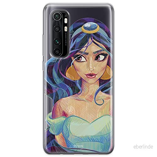 ERT GROUP mobiltelefonfodral för Xiaomi MI NOTE 10 Lite originalt och officiellt licensierat Disney mönster Jasmine 002 optimalt anpassad till formen på mobiltelefonen, gedeeltelijk transparant 5904805591150