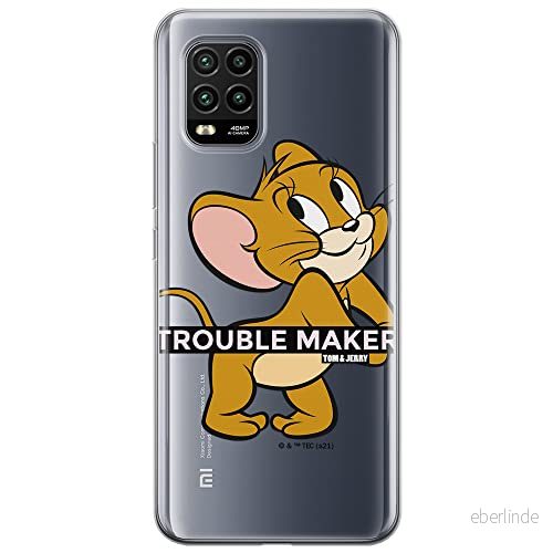 ERT GROUP mobiltelefonfodral för Xiaomi MI 10 LITE originalt och officiellt licensierat Tom and Jerry mönster 012 optimalt anpassad till formen på mobiltelefonen, gedeeltelijk transparant 5904805272363