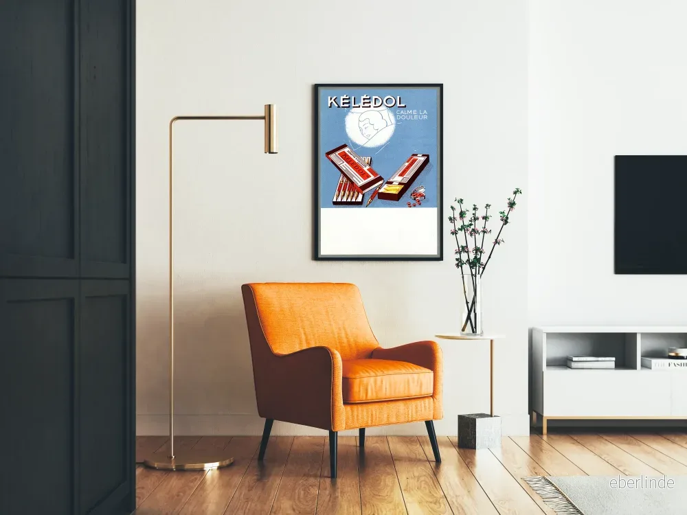 Vintage reklamposter Kélédol lugnar smärtan - Bild 2