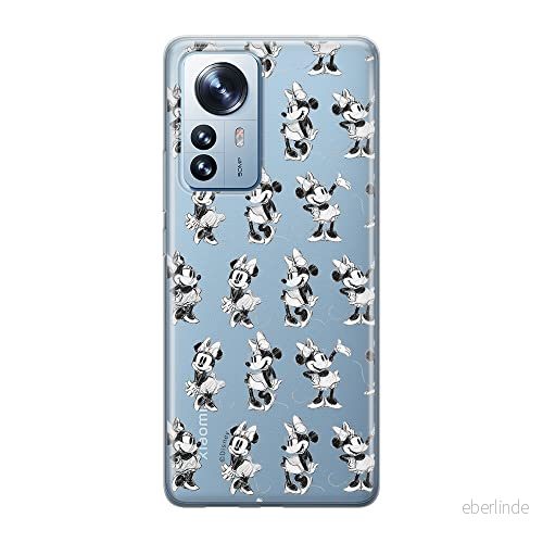 ERT GROUP mobiltelefonfodral för Xiaomi 12 / 12X originalt och officiellt licensierat Disney mönster Minnie 018 optimalt anpassad till formen på mobiltelefonen, gedeeltelijk transparant 5905511483500
