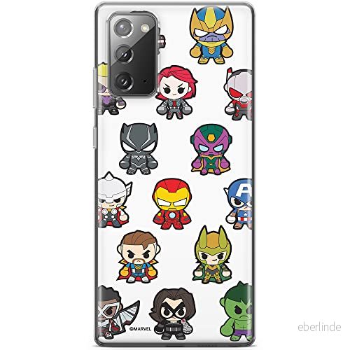 ERT GROUP mobiltelefonfodral för Samsung GALAXY NOTE 20 originalt och officiellt licensierat Marvel mönster Avengers 025 optimalt anpassad till formen på mobiltelefonen, fodral tillverkad av TPU plast 5904805195471