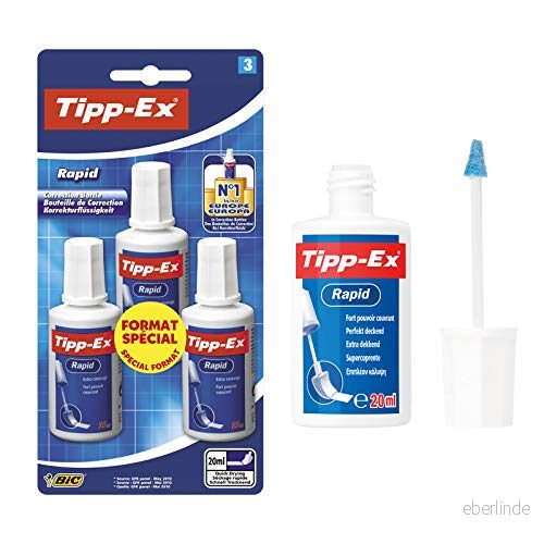 Tipp Ex Blisterförpackning med 3 flaskor snabb korrigeringsvätska 3086123333598