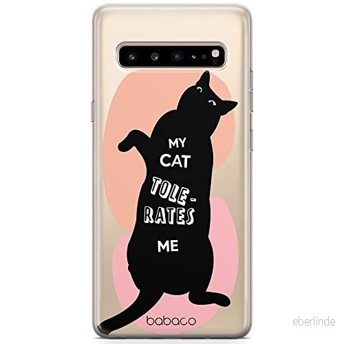 ERT GROUP mobiltelefonfodral för Samsung S10 originalt och officiellt licensierat Babaco mönster Cats 003 optimalt anpassad till formen på mobiltelefonen, gedeeltelijk transparant 5905131111319