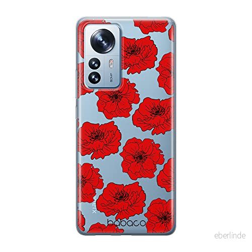 ERT GROUP mobiltelefonfodral för Xiaomi 12 / 12X originalt och officiellt licensierat Babaco mönster Flowers 018 optimalt anpassad till formen på mobiltelefonen, gedeeltelijk transparant 5905511486426