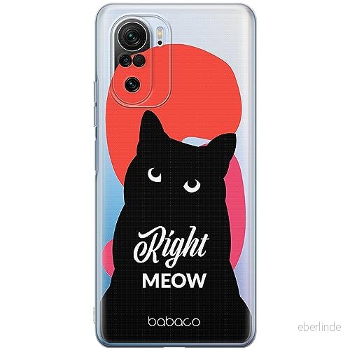 ERT GROUP mobiltelefonfodral för Xiaomi MI 11i/ REDMI K40/K40 PRO/POCO F3/ F3 PRO originalt och officiellt licensierat Babaco mönster Cats 004, gedeeltelijk transparant 5905511888619