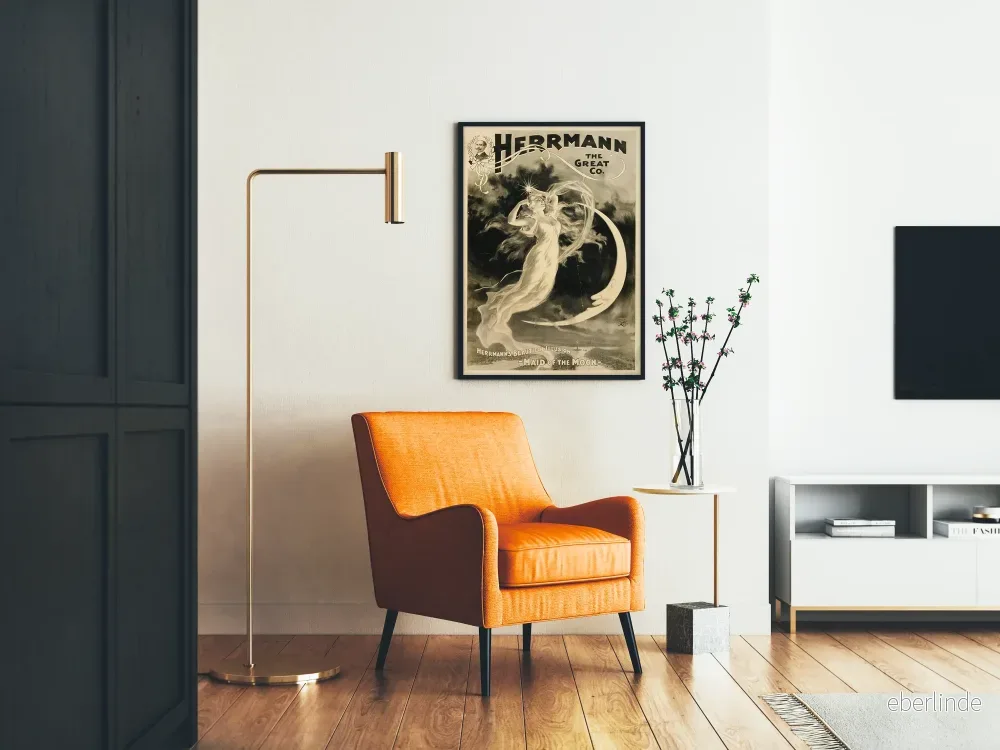 Vintageposter 'Maid of the Moon' av Herrmann The Great Co. - Bild 2