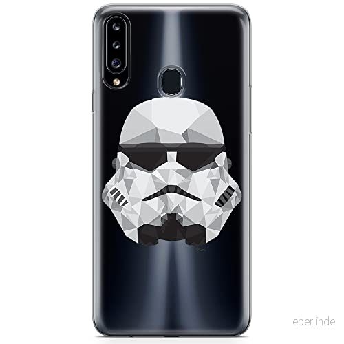 ERT GROUP mobiltelefonfodral för Samsung A20S originalt och officiellt licensierat Star Wars mönster Stormtrooper 008 optimalt anpassad till formen på mobiltelefonen, gedeeltelijk transparant 5904805440878