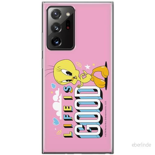 ERT GROUP mobiltelefonfodral för Samsung GALAXY NOTE 20 ULTRA originalt och officiellt licensierat Looney Tunes mönster Tweety 016, fodral tillverkad av TPU plast 5905795098810