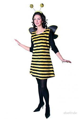 Festartikel Müller Bidräkt med vingar och kännare karneval storlek 44/46 polyakryl, polyester, polypropen, 119,412,45 gul svart 4007487113199