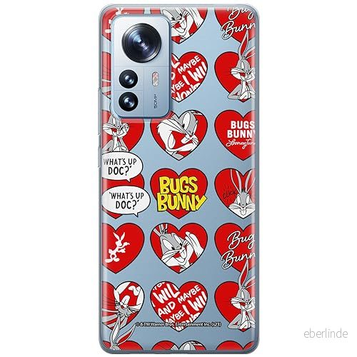 ERT GROUP mobiltelefonfodral för Xiaomi 12 / 12X originalt och officiellt licensierat Looney Tunes mönster Bugs 022 optimalt anpassad till formen på mobiltelefonen, gedeeltelijk transparant 5905795087227