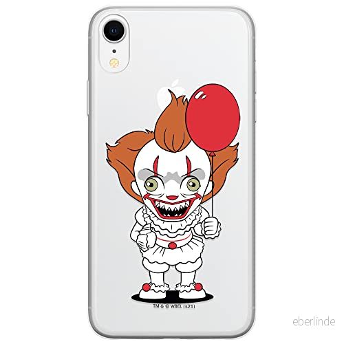 ERT GROUP mobiltelefonfodral för Iphone XR originalt och officiellt licensierat Horror mönster It 006 optimalt anpassad till formen på mobiltelefonen, gedeeltelijk transparant 5905131957054